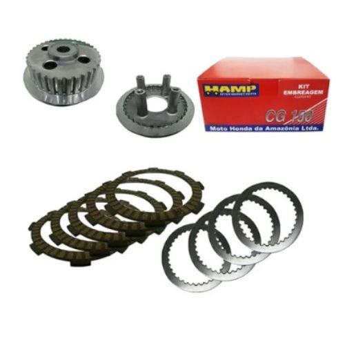 KIT EMBREAGEM COMPLETA HONDA CG TITAN 150 ORIGINAL HAMP - Foto 1